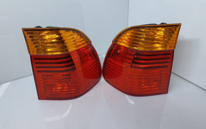 BMW E39 5 Series Touring Outer Rear Left Right Tail Light Orange 6900214 6900213