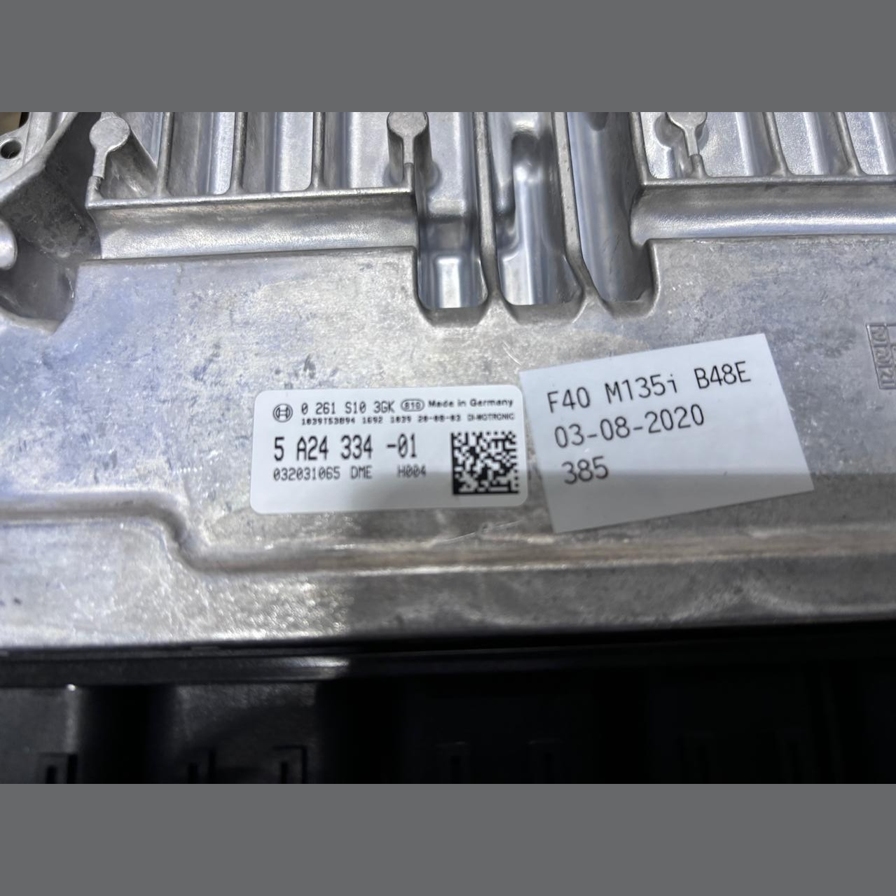 BMW F40 M135i B48E 03-08-2020 ENGINE CONTROL UNIT COMPLETE SET + KEY-  (5A24334)