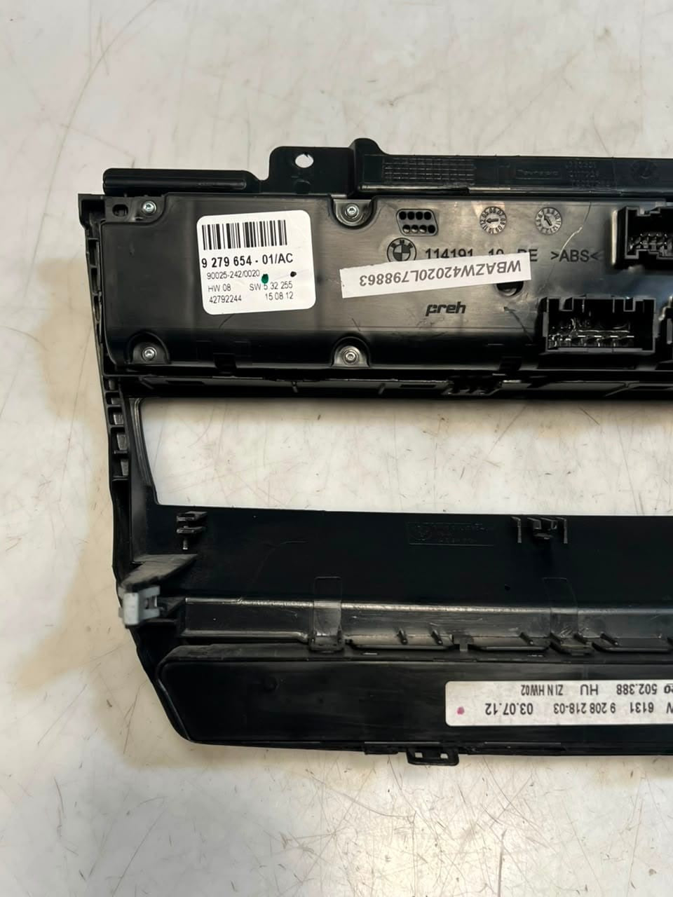 2007-2013 BMW X5 E70 and X6 E71 CIC Climate Control Panel 9279654 OEM