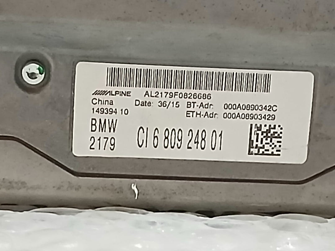 Bmw F30 330I LCI ALPINE 2015 Navigation System Head Unit Basic 6809248