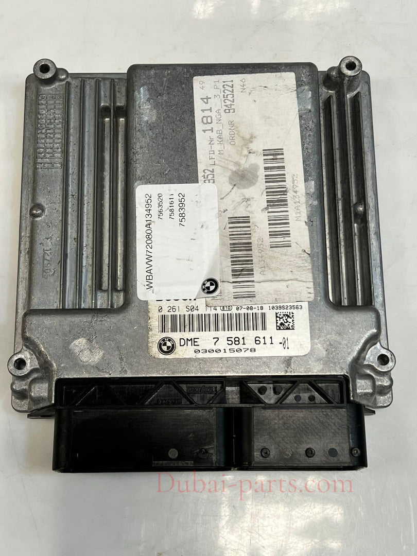 BMW E90 E60 320i N67N Engine Control Unit ECU ONLY DME 7581611 OEM