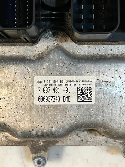 BMW F10 N20 Engine Control Unit ECU COMPLETE SET DME +CAS4+1KEY 7637481 OEM