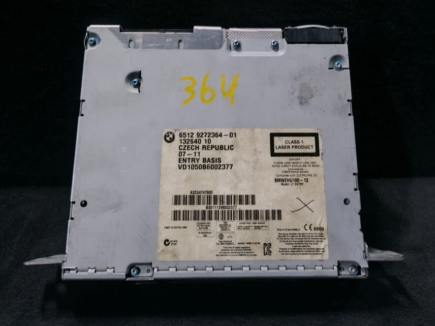 BMW 2 F22 3 F30 4 F32 STEREO RECEIVER MEDIA CD DISC PLAYER HEAD UNIT - 9272364