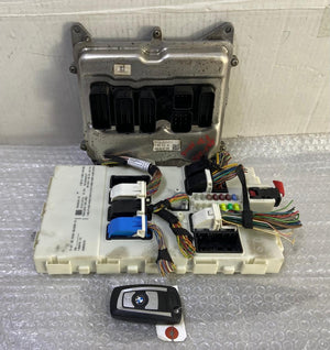 OEM BMW F30 N20B ENGINE CONTROL UNIT DME ECU SET 7643312 BOSCH