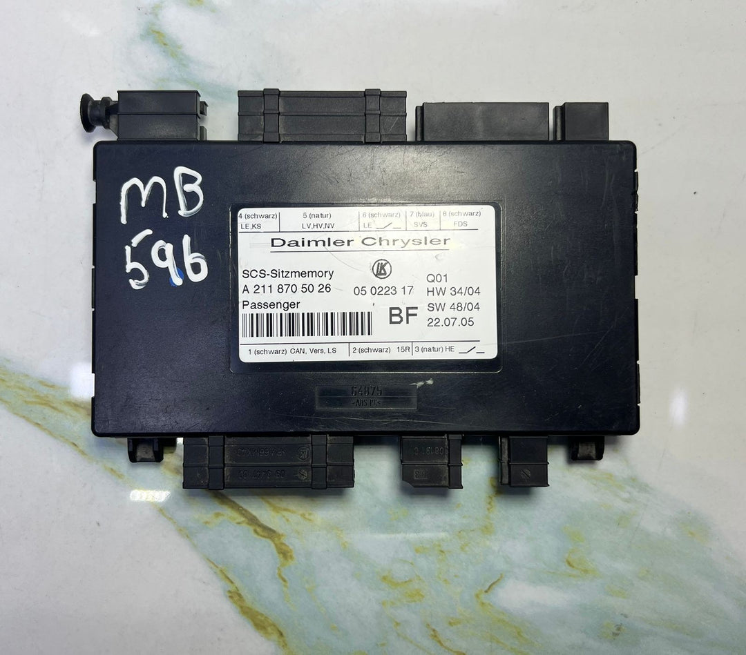 Mercedes W211 E-Class Front Passenger Side Seat Control Module A211 8705026 OEM