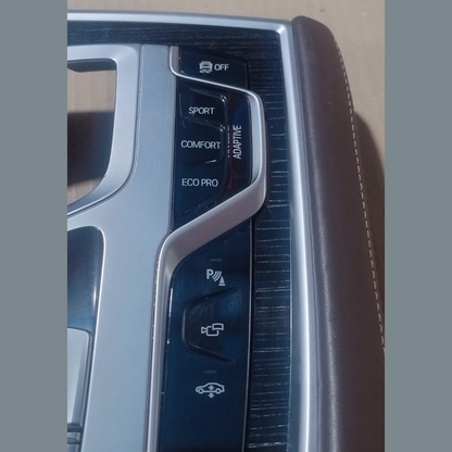BMW G11 G12 CENTER CONSOLE TRIM COVER WITH KNOB CONTROLLER SWITCHES,  9352292
