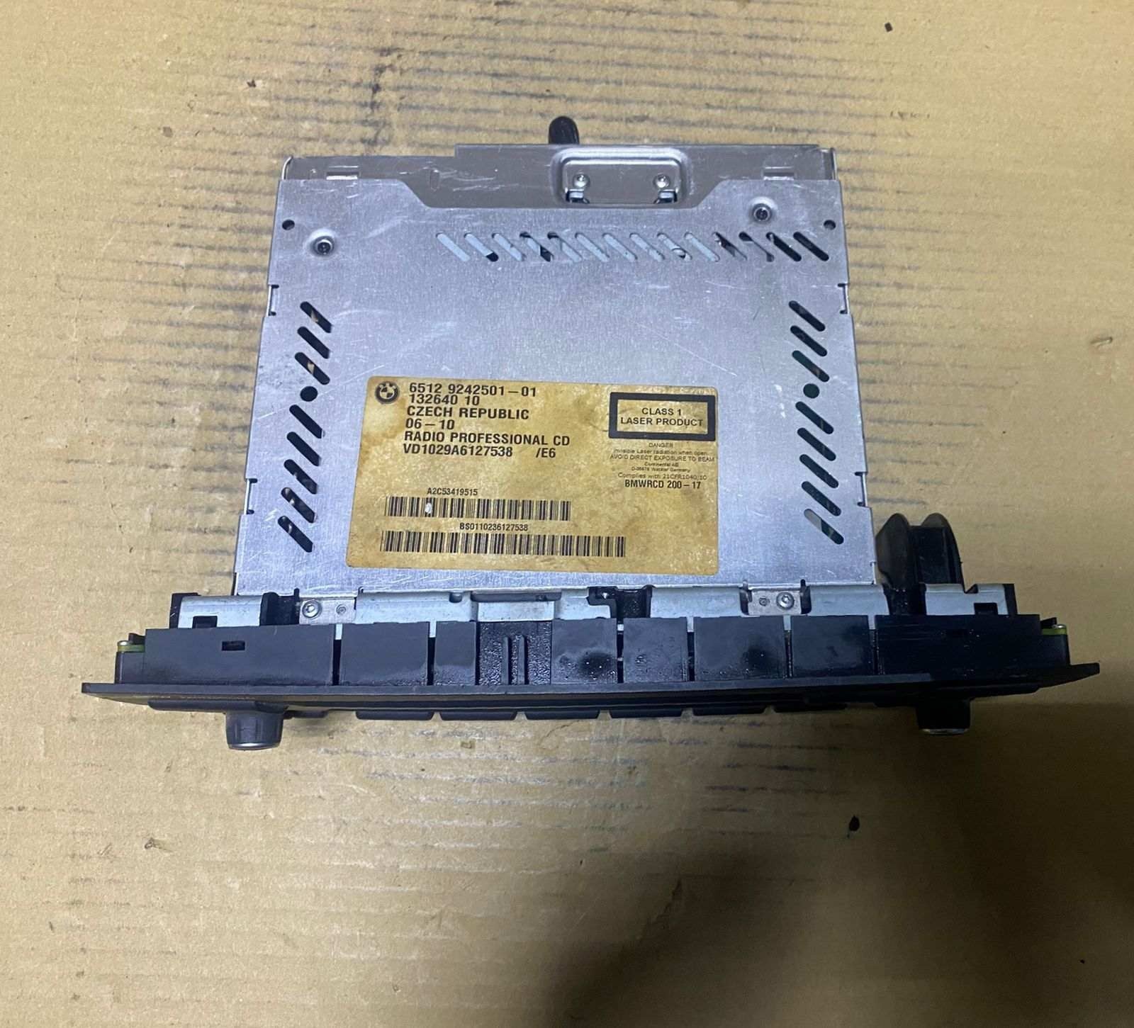 BMW Radio Professional Cd 9242501 E81 E82 E87 E88 E90 E91 E92 E93 models.