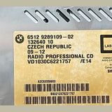 BMW E81 E84 X1 1SER BMW PROFESSIONAL AUDIO CD Player Head Unit - 9289109