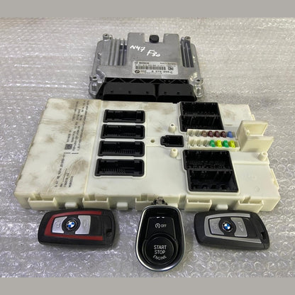 OEM BMW 320d N47N F30 2013 ENGINE CONTROL UNIT ECU KIT DDE 8573259 BOSCH
