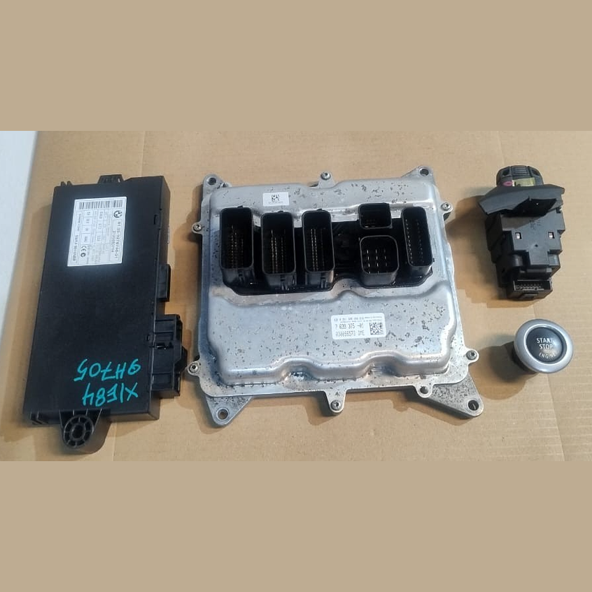 BMW X1 E84 Z4 E89 N20 ENGINE CONTROL ECU UNIT COMPLETE KIT DME + KEY  - 7639375