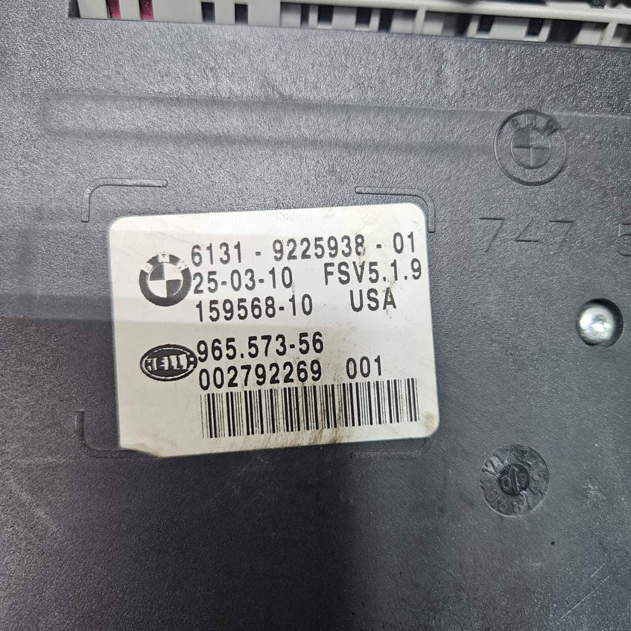 2007-2013 BMW X5 E70 Interior Lighting Dome Map Sun Roof Switch Unit 9225938