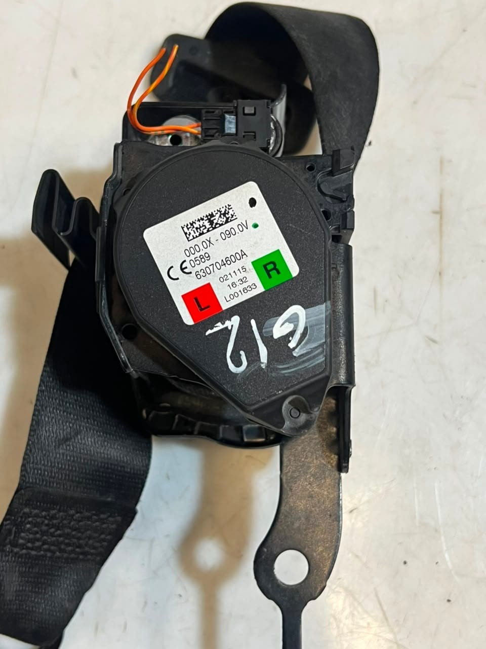 2015-2023 BMW 7 Series G11 G12 Seat Belt REAR 630704600A OEM