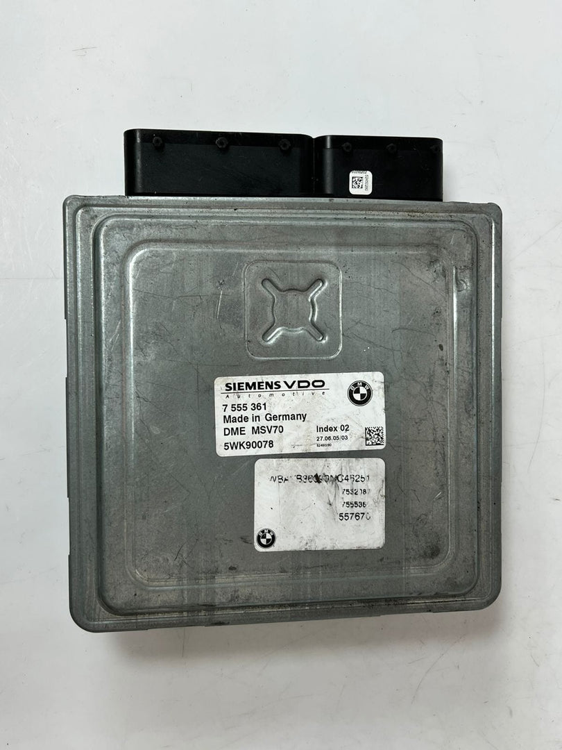 BMW E60 E90 E91 N52 323i 523i 177HP Engine Control ECU DME 7555361 Automatic