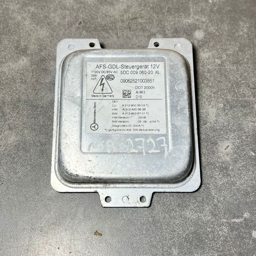 Mercedes W212 E-Class Xenon Light Headlight Control Module Unit A212 9003502 OEM