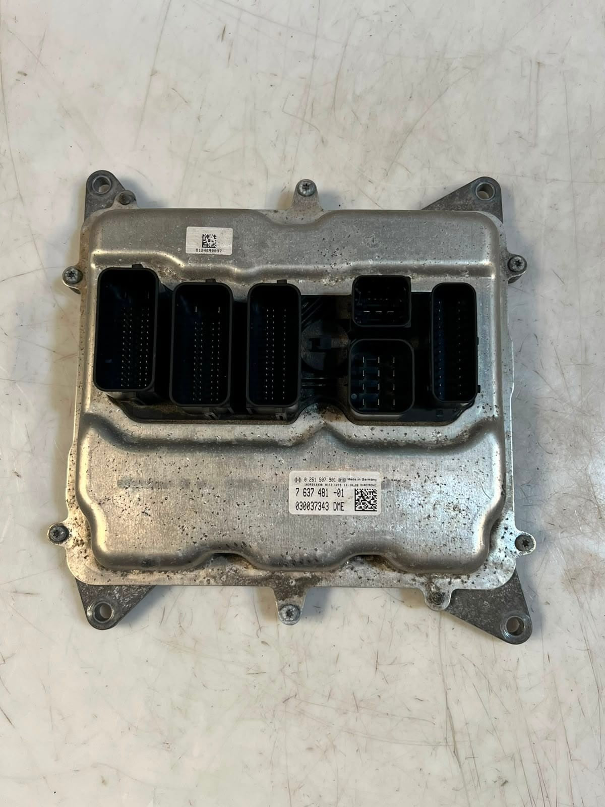 BMW F10 N20 Engine Control Unit ECU COMPLETE SET DME +CAS4+1KEY 7637481 OEM