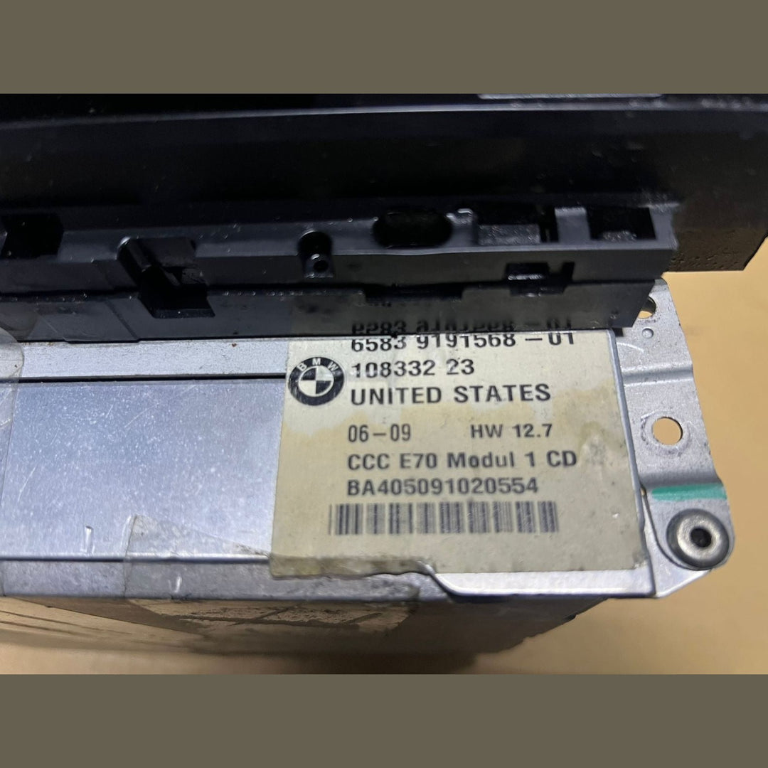2006-2013 BMW Navigation Radio Head Unit 9191568 X5 E70 X6 E71