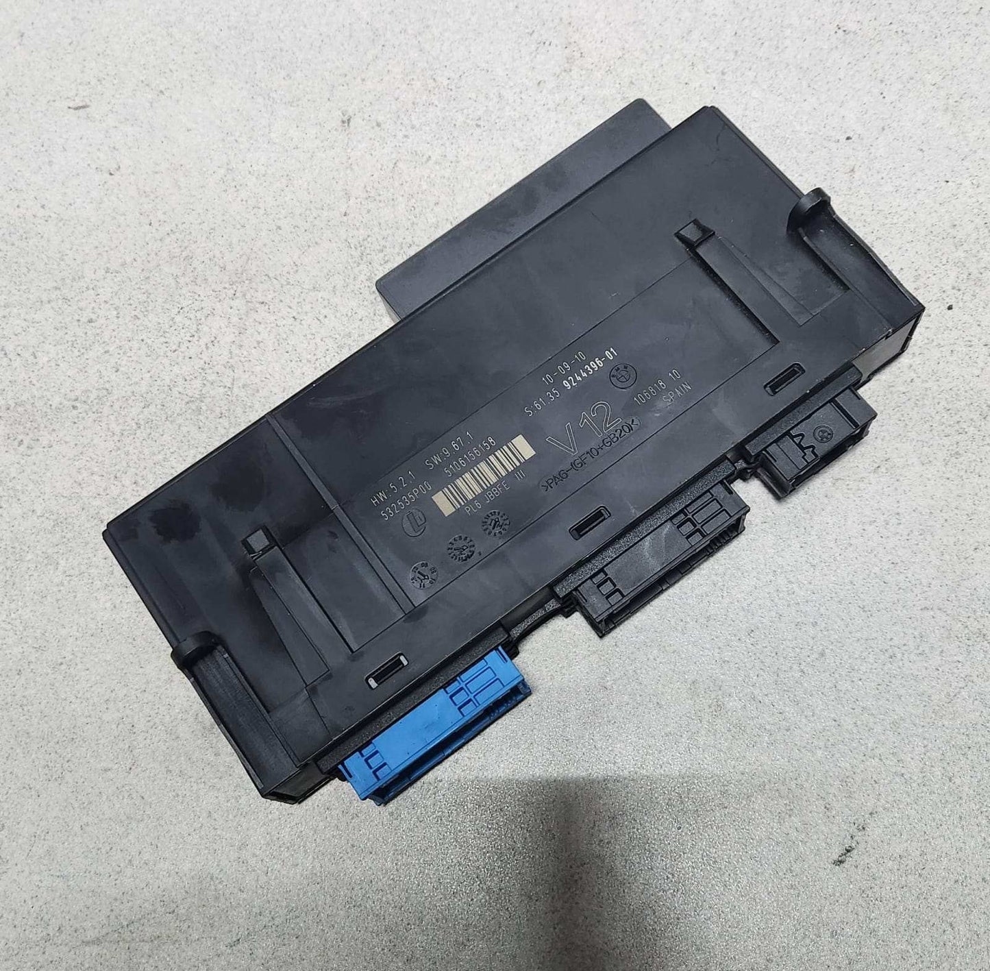 2011 BMW 535i Body Control Module 9244396 535i 550i F07 V12