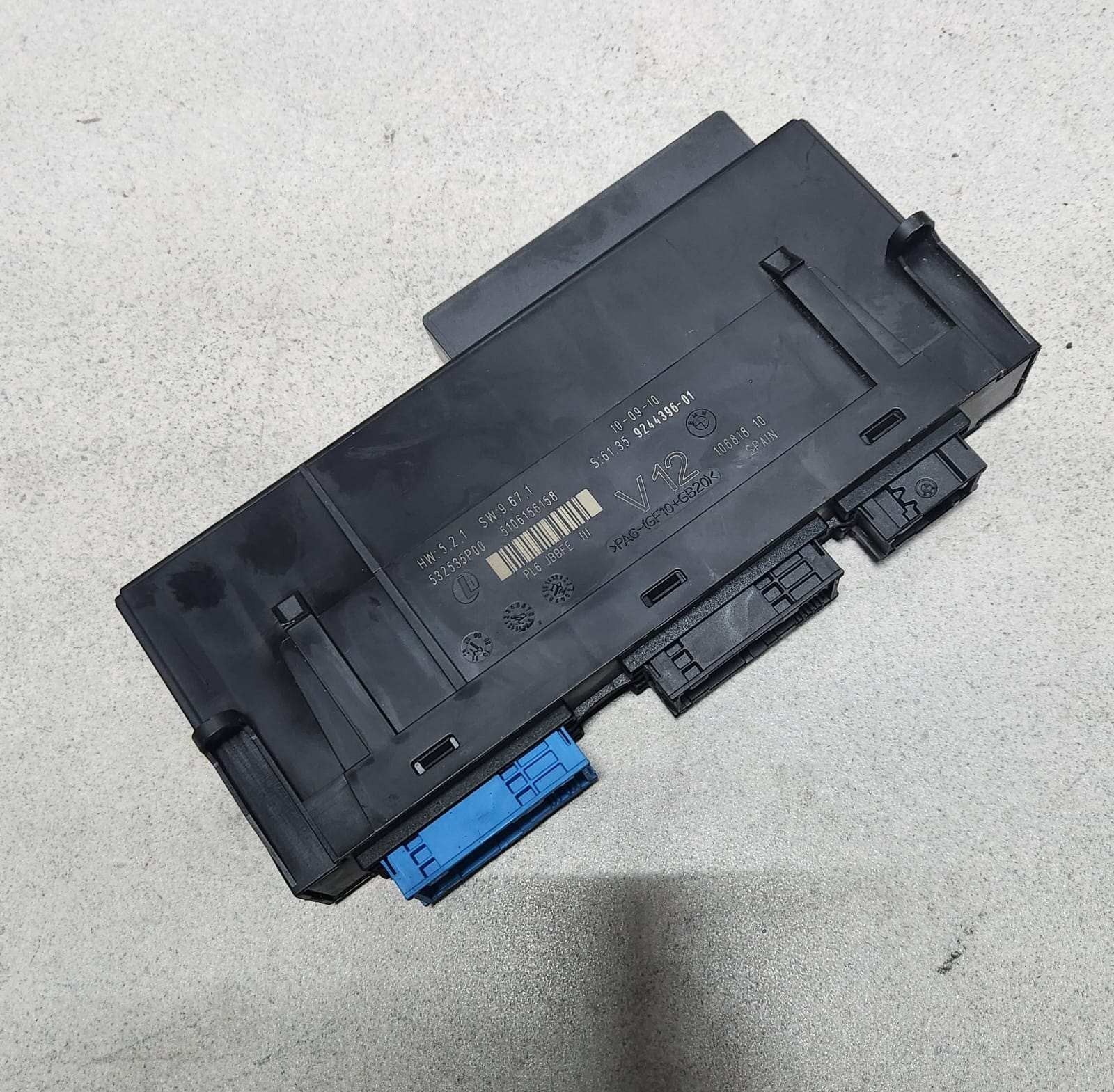 2011 BMW 535i Body Control Module 9244396 535i 550i F07 V12