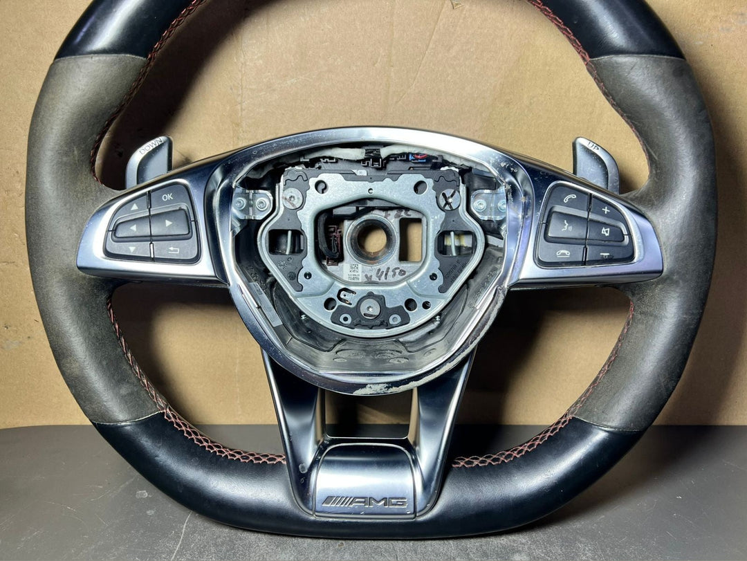 Mercedes W166 AMG Steering Wheel Multi Function Sport Assembly &Paddle Shifts