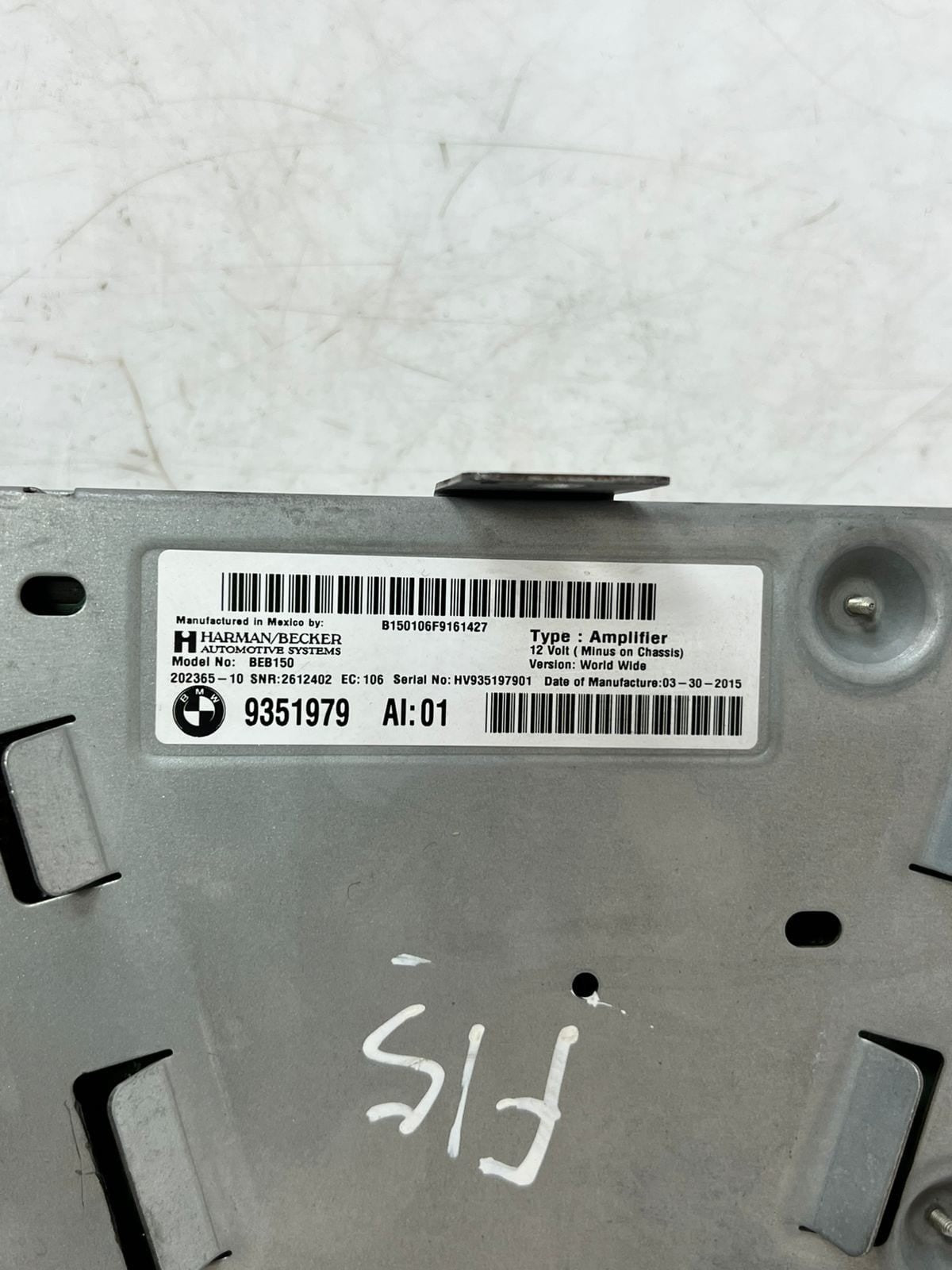 2014-2019 BMW X5 F15 and X6 F16 Sound Audio System Amplifier 9351979 OEM
