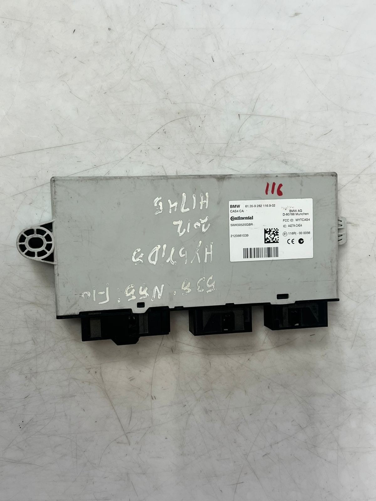 2012 BMW 535i F10 N55 HYBRID Remote Central Locking Control Module 9282116 OEM