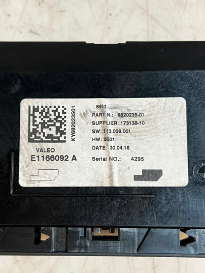 2016 BMW 1 3 4 Series F31 F36 F32 AC Comfort Control Module 6820235-01 OEM