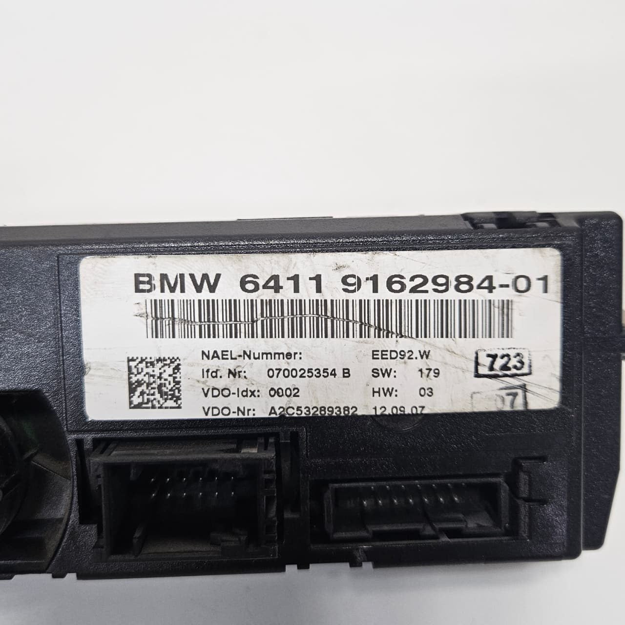 2007-2010 BMW  335i 328i Climate Control Panel 9162984