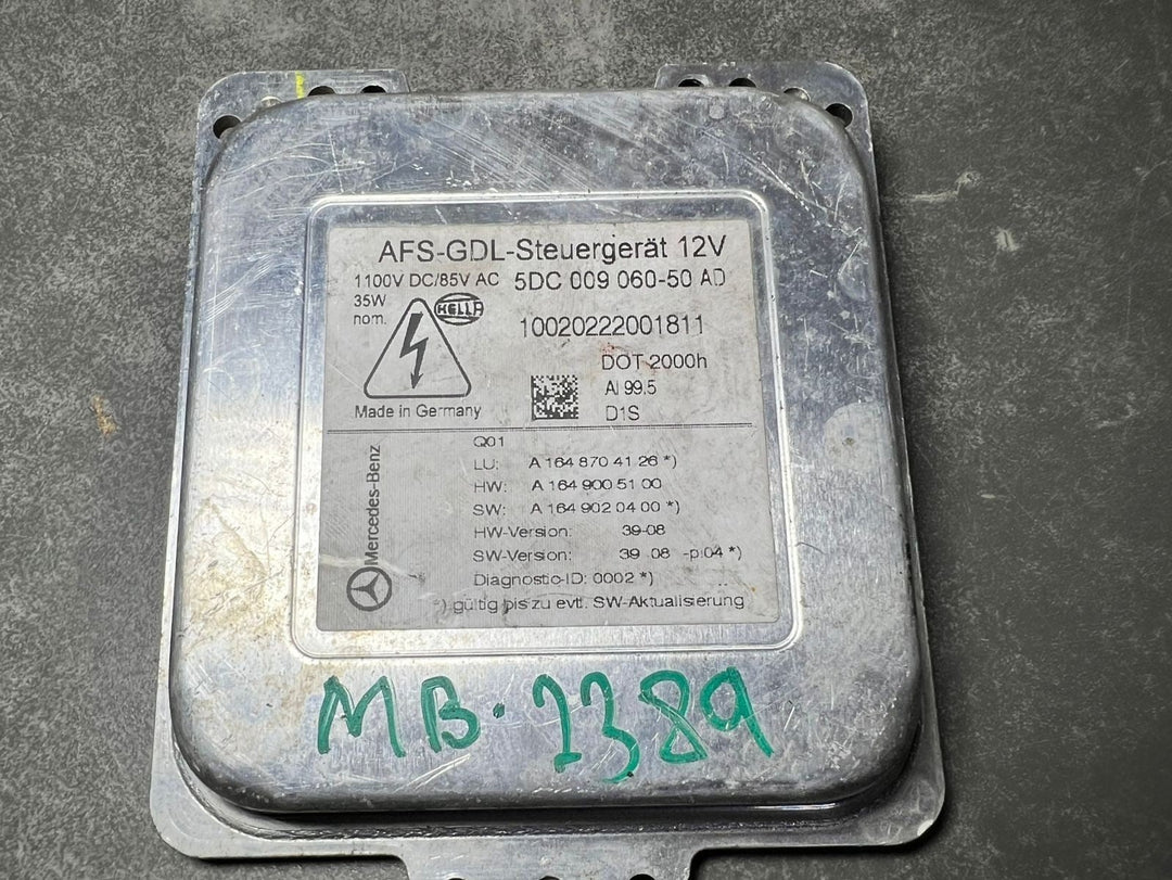 Mercedes W164 ML GL Xenon Light Headlight Control Module Unit A164 8704126 OEM