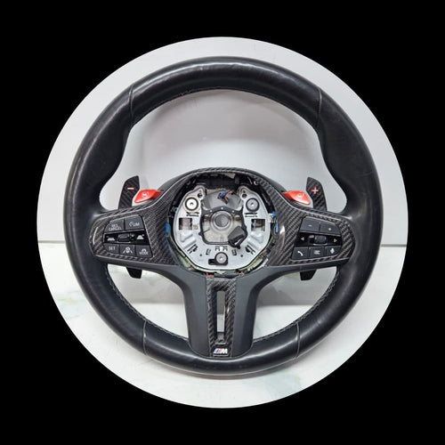 2021 BMW M3 G80 M4 G82 G83 Carbon Steering Wheel Shift Pads 9882883 OEM