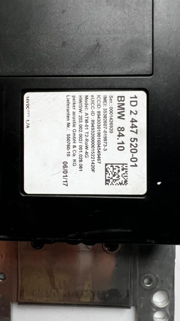 2011-2017 BMW X3 Communications Telematics Control Module 2447520 X3 F25 and X3 