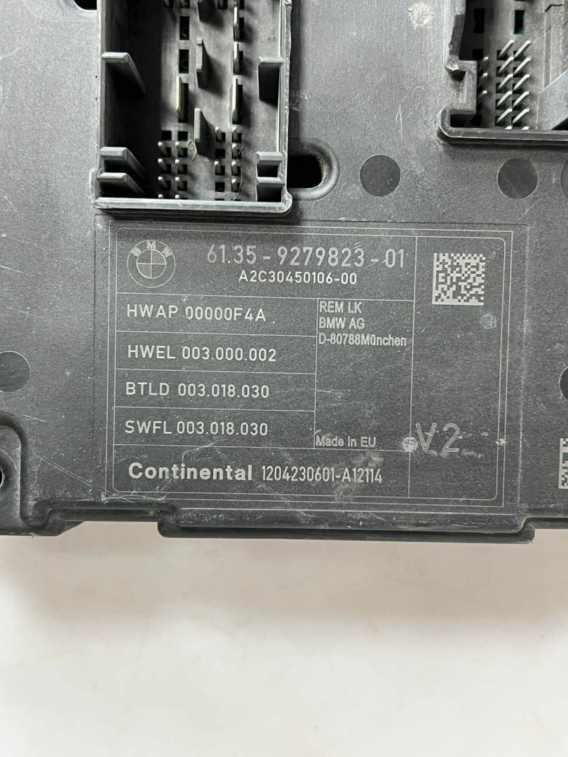 2012 BMW 328i 3' F20 F21 F30 F31 Rear Electronic Module 9279823 OEM