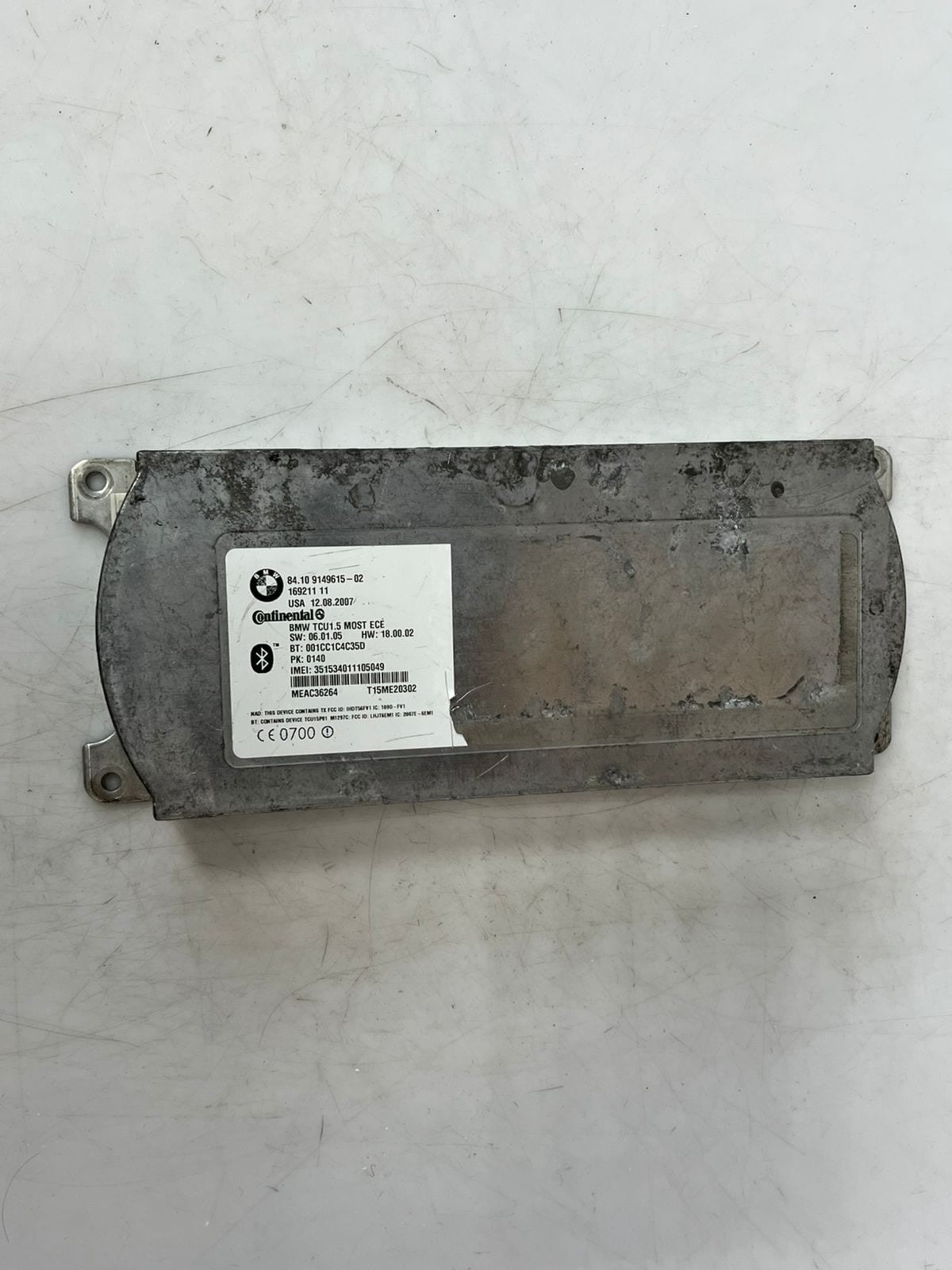 2007-2014 BMW X5 E60, E61, E70 Telematics Bluetooth Control Module 9149615 OEM