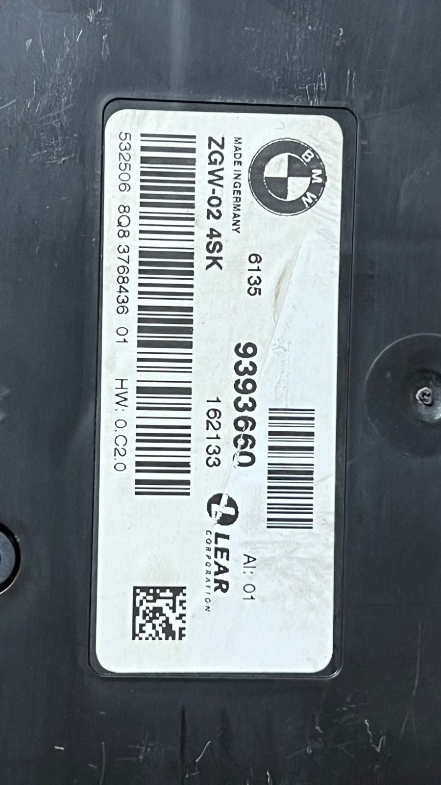 2011-16 BMW 528i Central Gateway Module 9393660 5 Series F10 F11 528i 530d xDriv