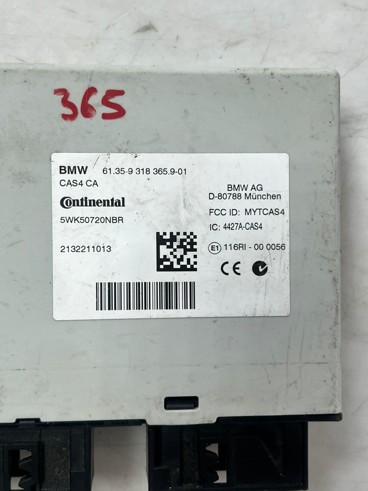 2014 BMW 535d 7' F01 F02 CAS CAR ACCESS SYSTEM Control Unit LHD 9318365 OEM
