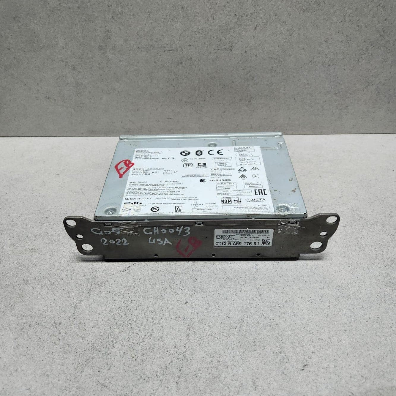 2022 BMW M340i Audio Radio Navigation Receiver Module 5A59176 M340i and 530i 