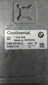 2008-2013 BMW 128i Engine Control Unit 7609656 ECU MSV80 E90 E60 N52N