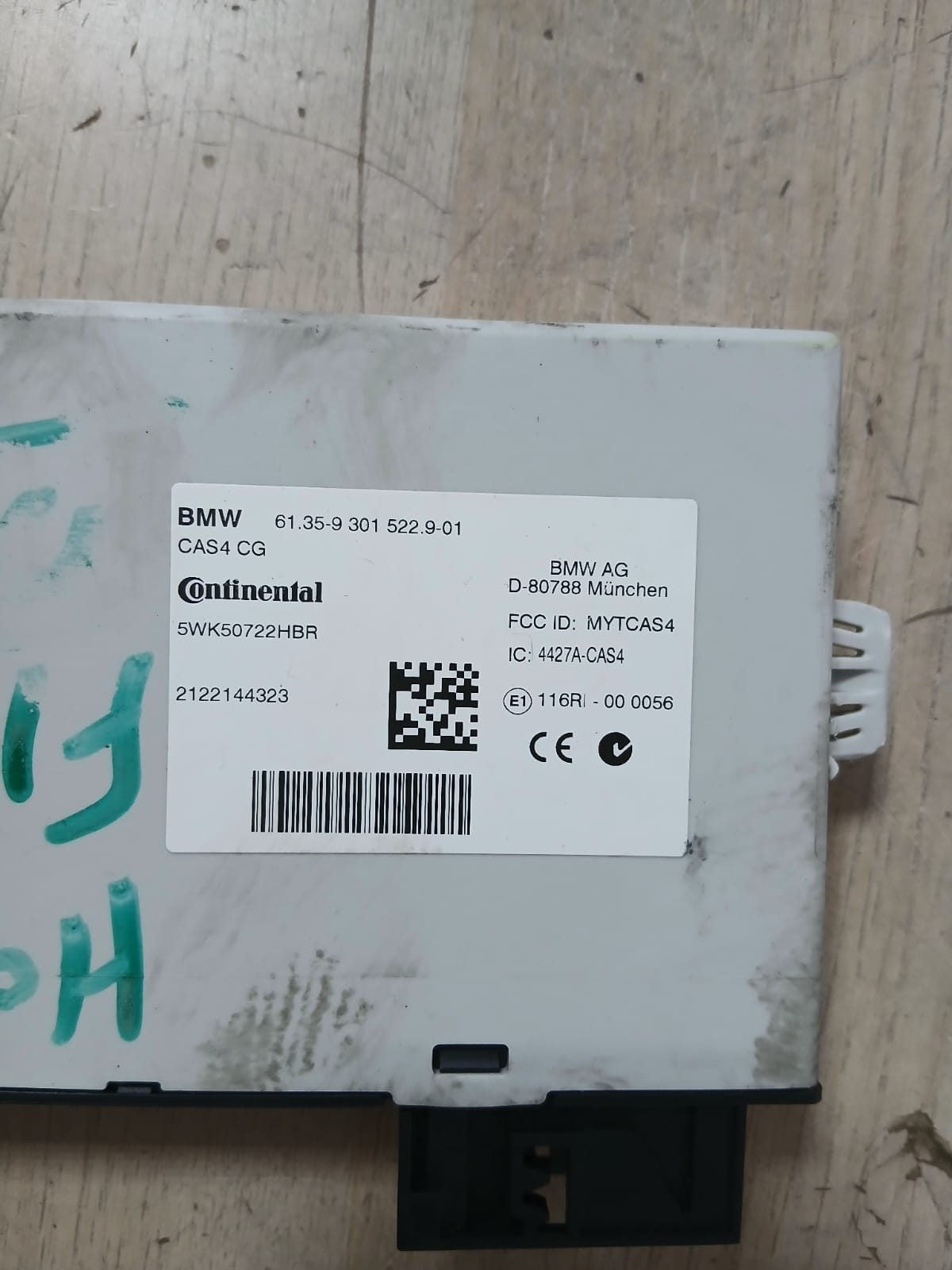 2012-2017 BMW F10 N20 520i Engine Control Unit SET DME+ CAS4 CG + 1KEY  8606306