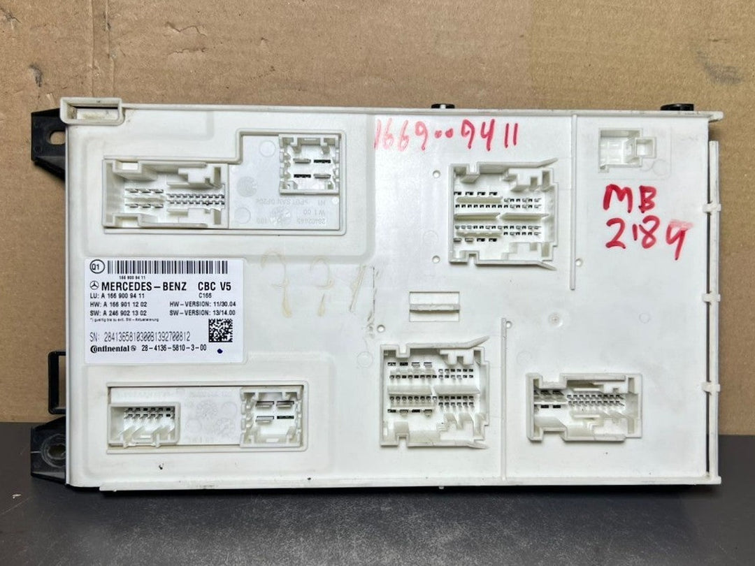 Mercedes-Benz W166 ML GL GLE Front SAM Body Control Module Unit A166 9009411 OEM