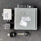 BMW E92 328XI AWD N51 MSV80.1 ECU DME CAS SCHLÜSSELEINHEIT SET OEM 7594485