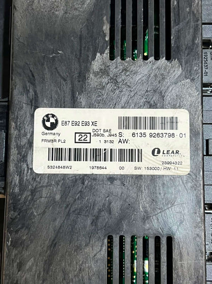 2005-2013 BMW 1 Series E87, E90, E92 E93 Light Control Module FRM 9263798 OEM