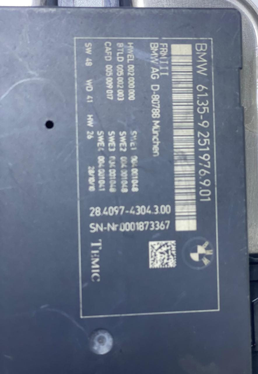 2011-2015 BMW 550i F01 F02 F07 F10 F11 F25 FOOTWELL MODULE 9251976 OEM