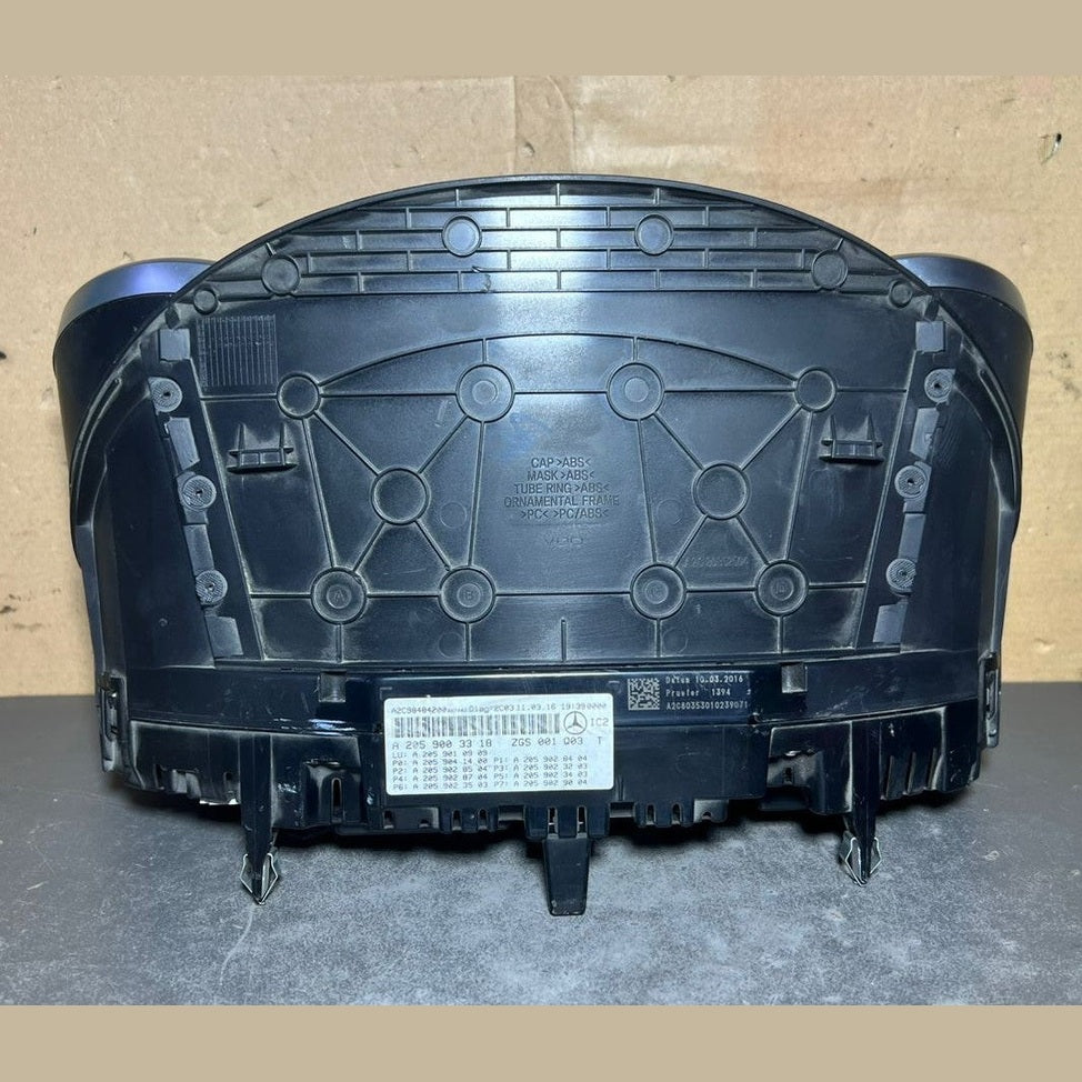 14-20 Mercedes-Benz W205 C-Class Instrument Cluster Speedometer A205 9003318 OEM