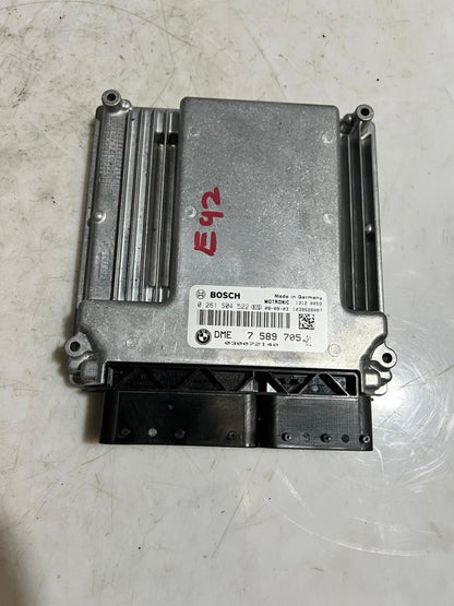 BMW 3 SERIES E92 Engine Control Unit ECU SET DME + CAS3 + 1KEY 7589705 OEM