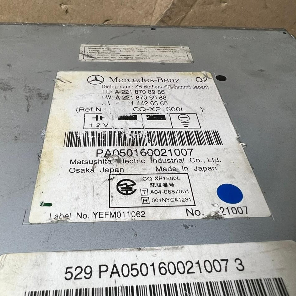 7–13 Mercedes-Benz W221 S-Class Radio Audio Head Unit CD Player A221 8708986