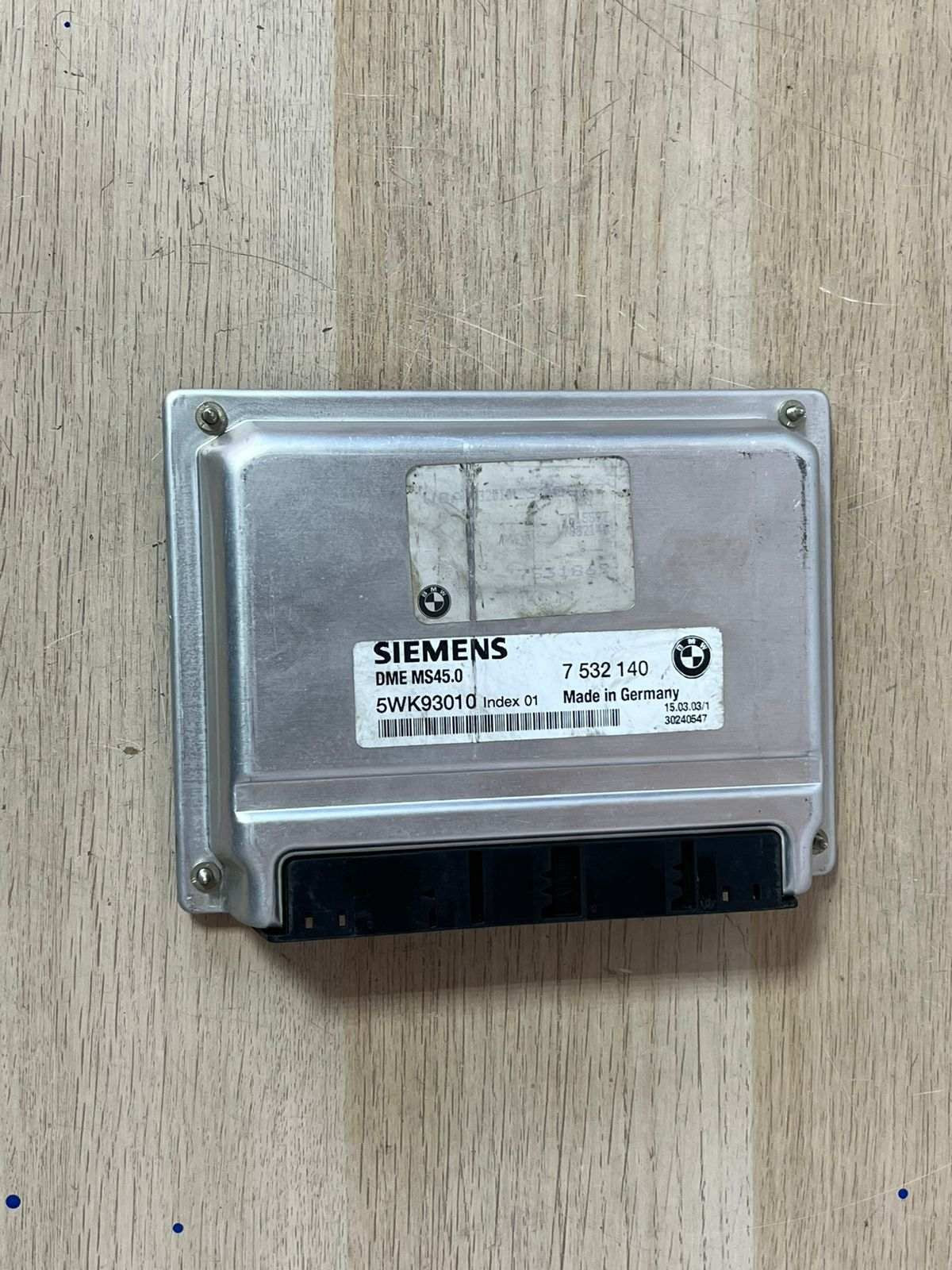 BMW Z4 E85 E86 3.0 2003 ENGINE CONTROL UNIT MODULE ECU ONLY MANUAL - 7532140