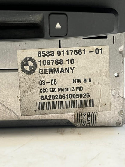 2006-2007 BMW 525i 5 Series E60 NAVIGATION CCC Radio PLAYER 9117561 OEM