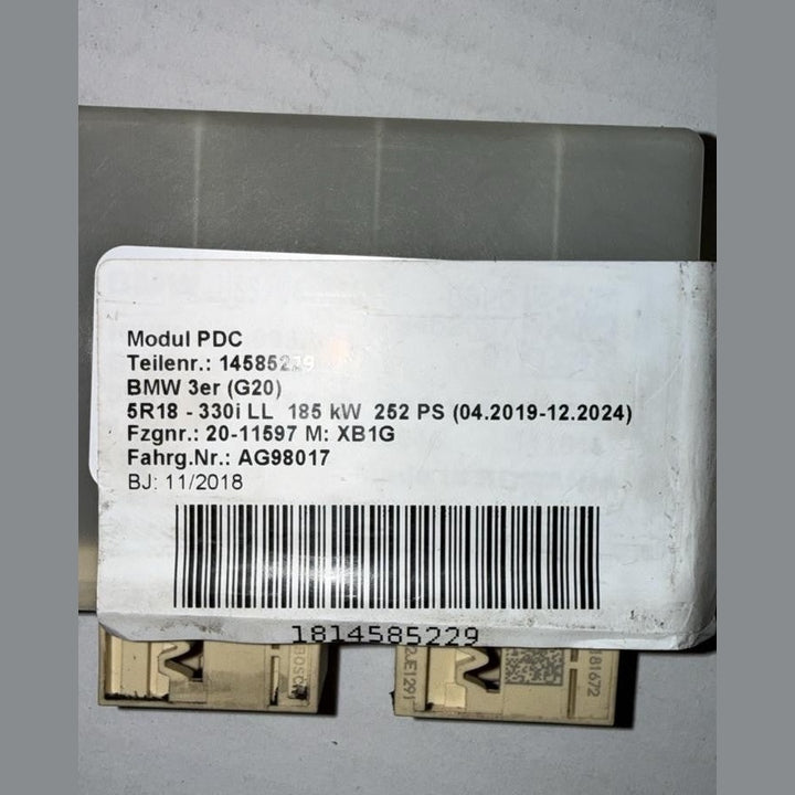 BMW PDC MODULE USS-04 HIGH 9462637 G20 2018 KM20 11/2018 3ER G20