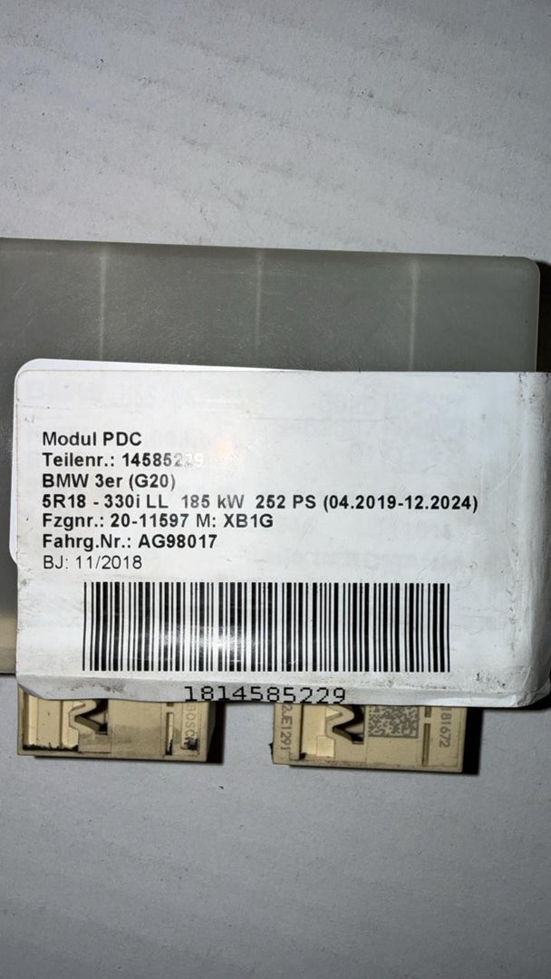 BMW PDC MODULE USS-04 HIGH 9462637 G20 2018 KM20 11/2018 3ER G20