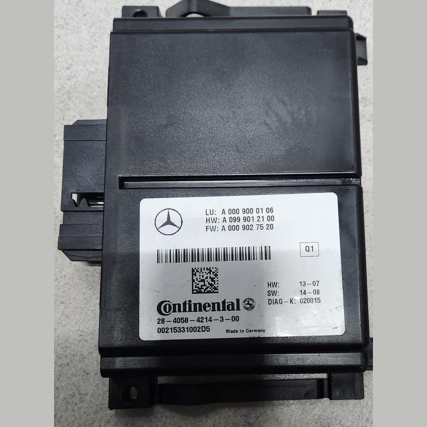 2015-2017 Mercedes-Benz S550 Radar Sensor Control Unit A0009000106