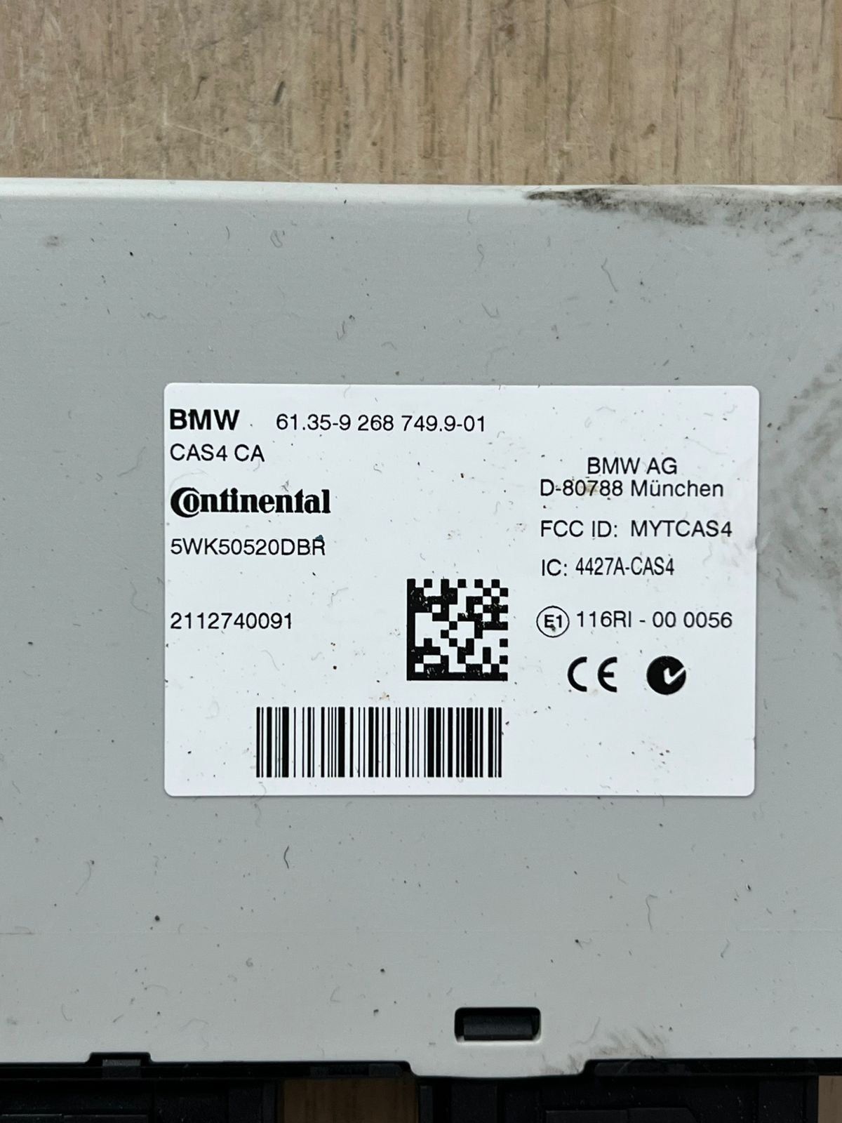 BMW F10 520I  X3 N20 ENGINE CONTROL UNIT DME ECU SET +CAS4 CA+ KEY - 7635714
